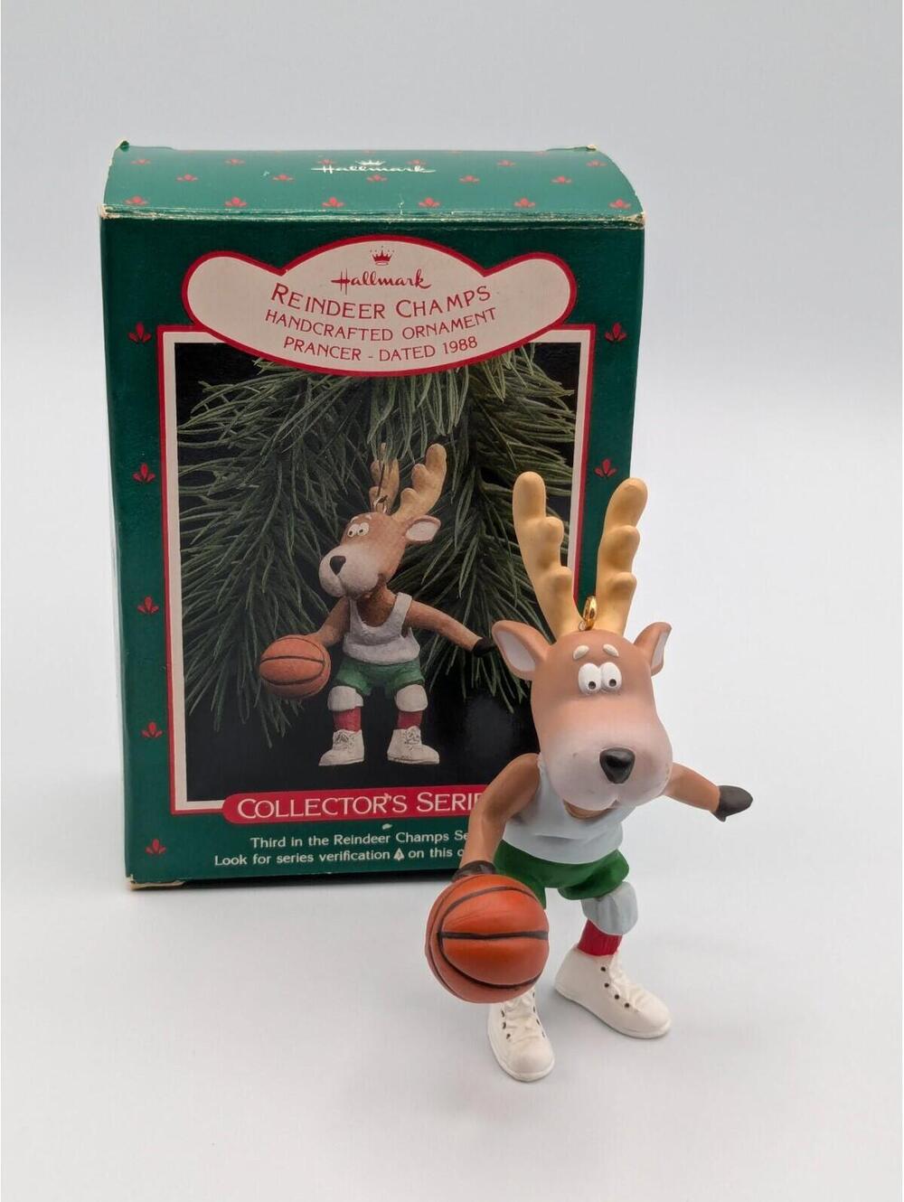 Hallmark Keepsake Reindeer Champs Prancer 1988, 3rd in Reindeer Champs Series